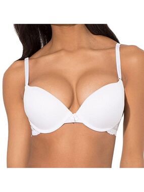 Smart & Sexy Women's Maximum Cleavage Underwire Push Up Bra 42C White